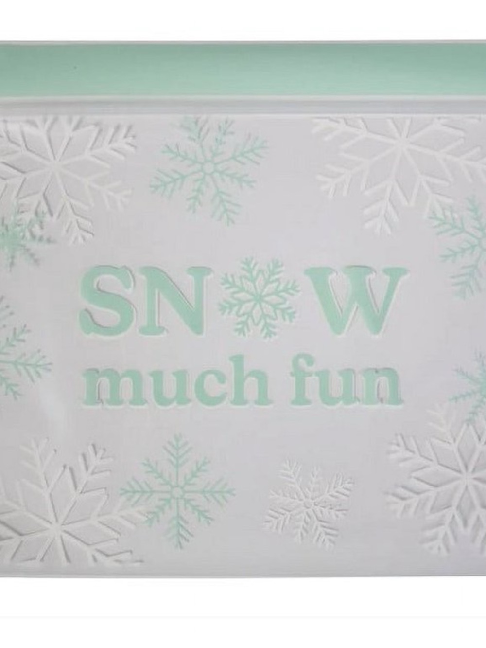 Snow Much Fun Resealable Treat Sandwich Bags 20 Ct Wilton Snowflake Blue_ nWT